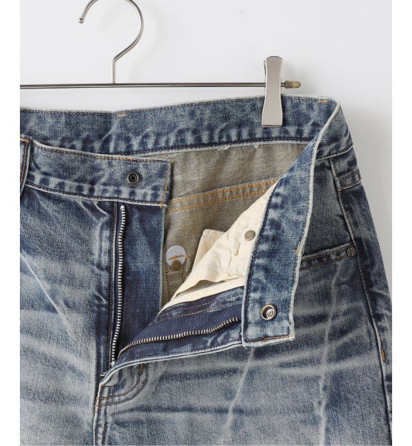 JOINT WORKS「SUPPLIER / サプライヤー Cross Leather Patch Baggy Denim」|デニム|