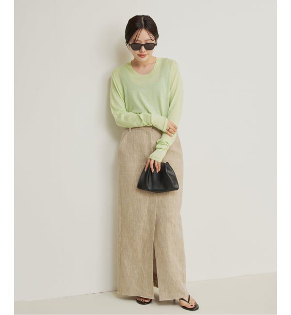 Plage「R&rsquo;IAM KNIT LONG TEE」|ニット・セーター|