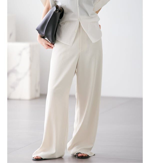Plage「《予約》Semi flare パンツ」|スラックス|