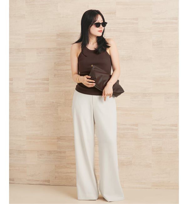 Plage「《予約》Semi flare パンツ」|スラックス|