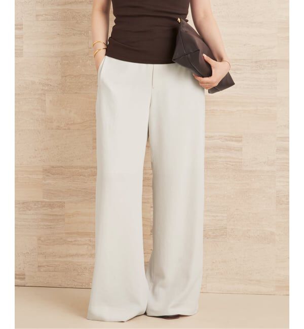 Plage「《予約》Semi flare パンツ」|スラックス|