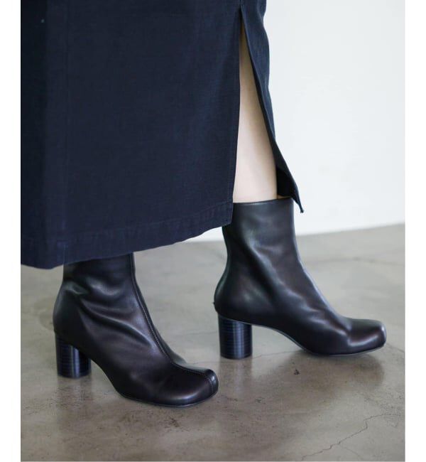 SLOBE IENA「《WEB限定サイズあり/追加2》SLOBE スクエアトゥショートブーツ」|ショートブーツ|