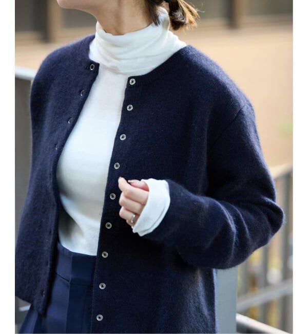 SLOBE IENA「《追加》ウォッシャブルファーリーダブルフェイスカーディガン」|カーディガン|