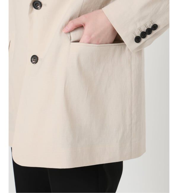 VERMEIL par iena「Clean Linen Flex ジャケット」|テーラードジャケット|