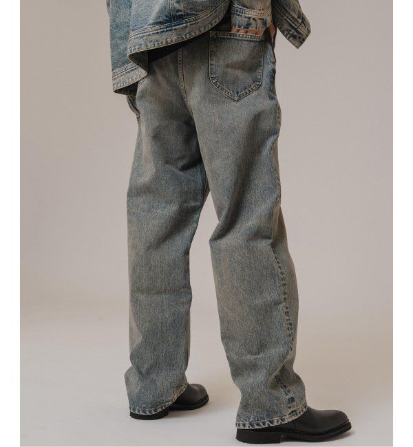 EDIFICE「Lee for BOUCLE 別注 カウボーイバギーパンツ フェード」|デニム|