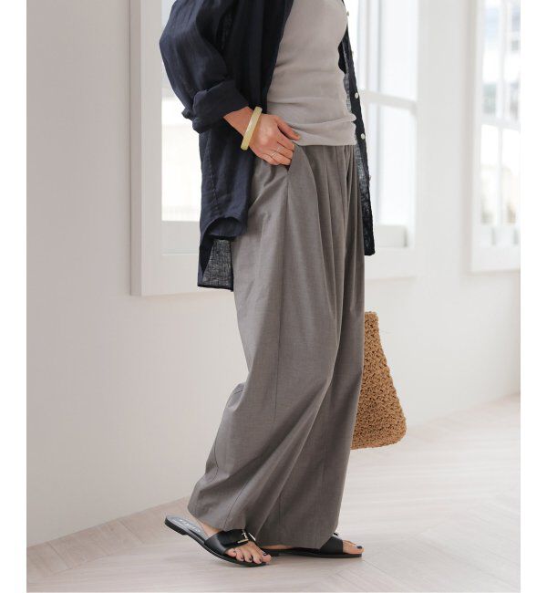 JOURNAL STANDARD relume「接触冷感 / 防しわ / ウォッシャブルブロードカーブイージーパンツ」|スラックス|