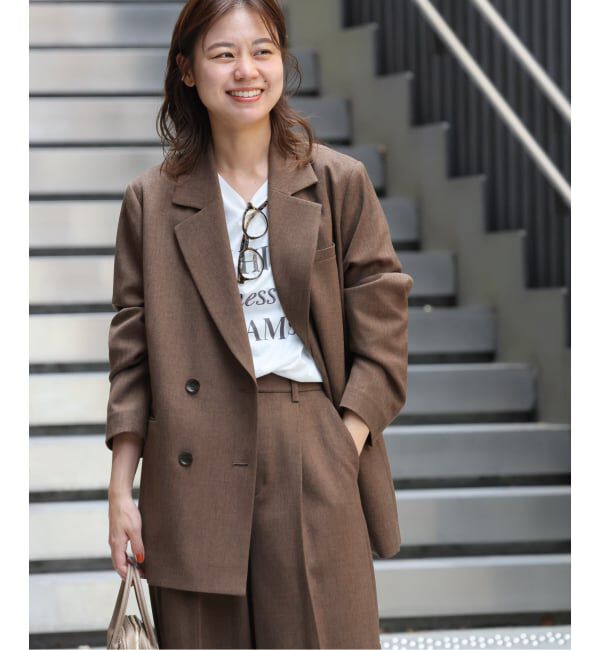 JOURNAL STANDARD relume「《追加》ツイーディーツイルテーラードダブルジャケット」|テーラードジャケット|