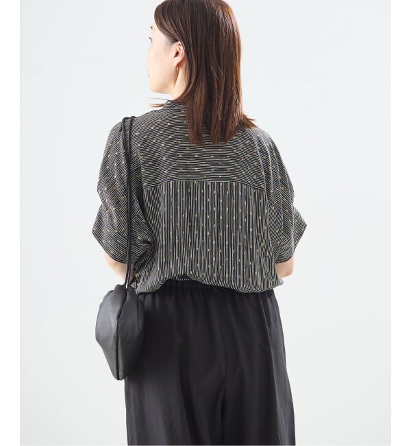 journal standard L'essage「【WEB限定カラーあり】DEVEAUX GOLDラメモノトーンシャツ」|シャツ・ブラウス|