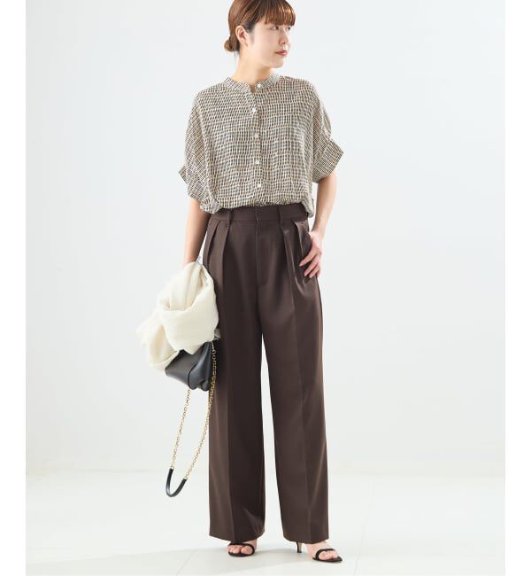 journal standard L'essage「【WEB限定カラーあり】DEVEAUX GOLDラメモノトーンシャツ」|シャツ・ブラウス|