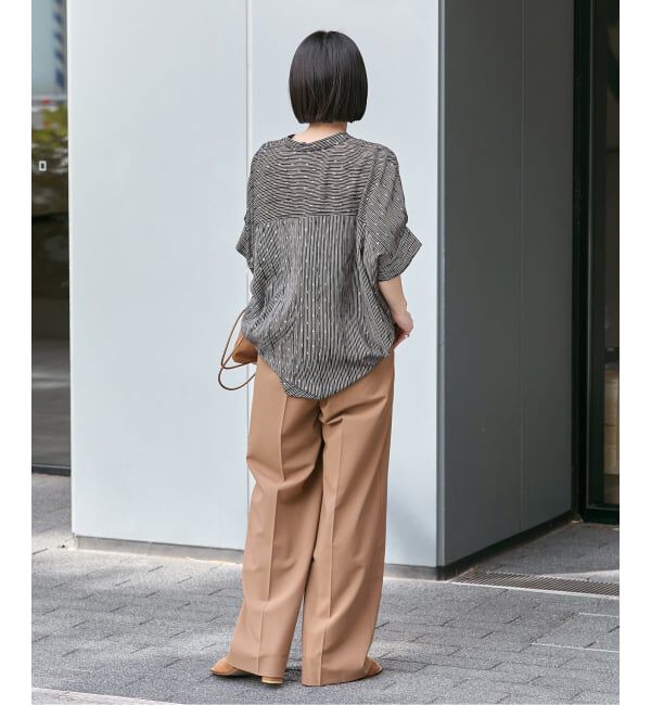 journal standard L'essage「【WEB限定カラーあり】DEVEAUX GOLDラメモノトーンシャツ」|シャツ・ブラウス|