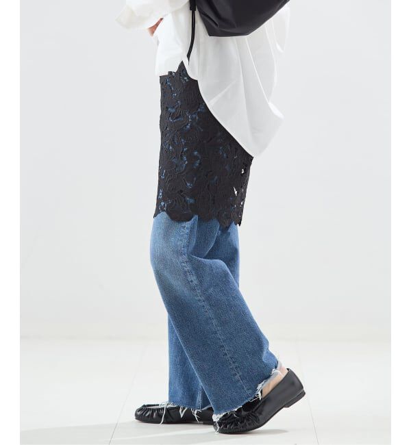 journal standard L'essage「ケミカルコードレース ラップスカート」|スカート|