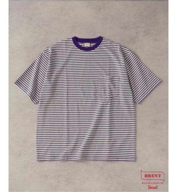 J.S.Homestead「BRENT / ブレント 別注 ボーダー ポケット Tシャツ 1」|Tシャツ・カットソー|ナチュラル