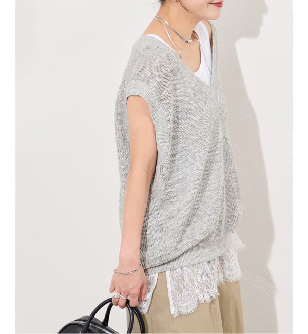 JOURNAL STANDARD「《追加予約2》レースヘムシアータンク」|Tシャツ・カットソー|