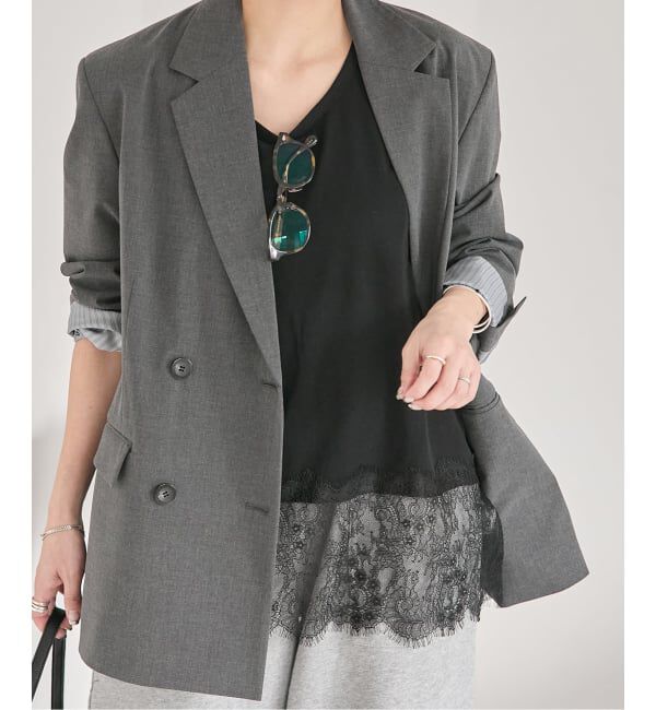 JOURNAL STANDARD「《追加予約2》レースヘムシアータンク」|Tシャツ・カットソー|