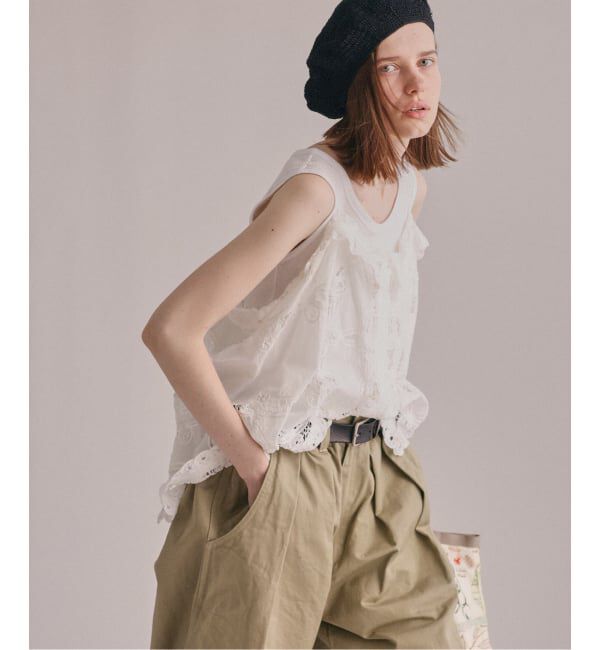 journal standard luxe「《追加予約２》バテンレース キャミブラウス」|シャツ・ブラウス|
