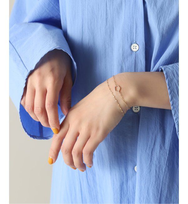 Lilas by Spick&Span「ペンタゴンダイヤブレスレット K10」|ブレスレット・バングル|