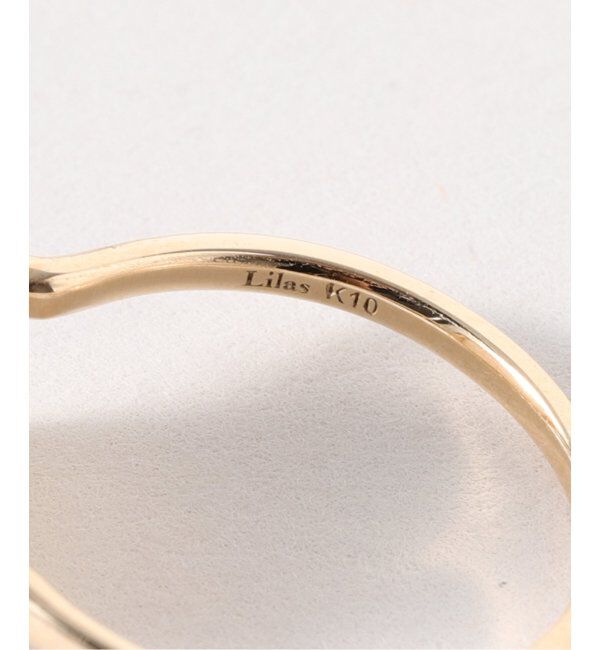 Lilas by Spick&Span「スクエアシェルリング K10」|リング|