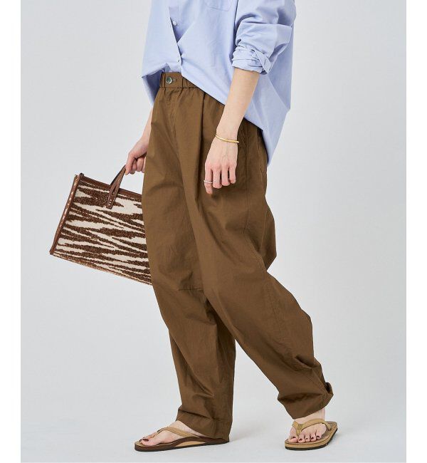 FRAMeWORK「コットンイージータックバレルパンツ」|その他|キャメル