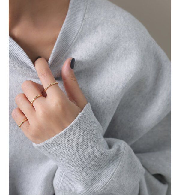 Lilas by Spick&Span「パイプリング *13*15 K18」|リング|