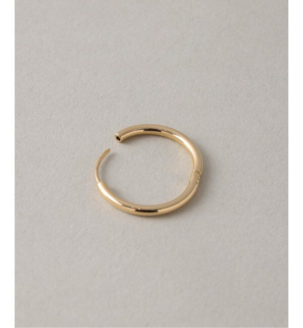 Lilas by Spick&Span「ハーフオープンフープピアスM K18(両耳)」|ピアス|