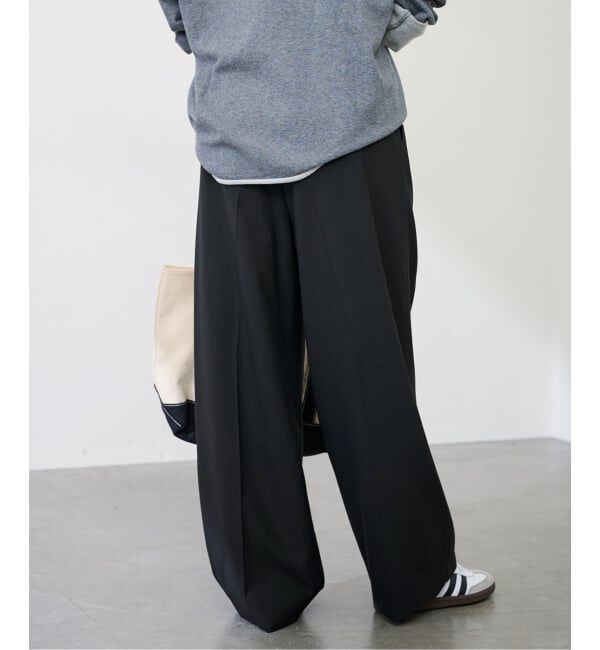 FRAMeWORK「TWラップパンツ」|スラックス|
