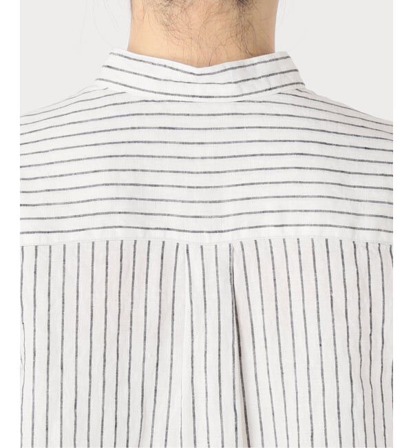 FRAMeWORK「≪追加≫フレンチリネンバンドカラーシャツ」|シャツ・ブラウス|