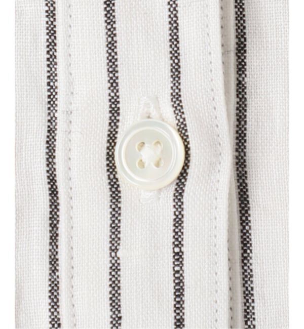 FRAMeWORK「≪追加≫フレンチリネンバンドカラーシャツ」|シャツ・ブラウス|