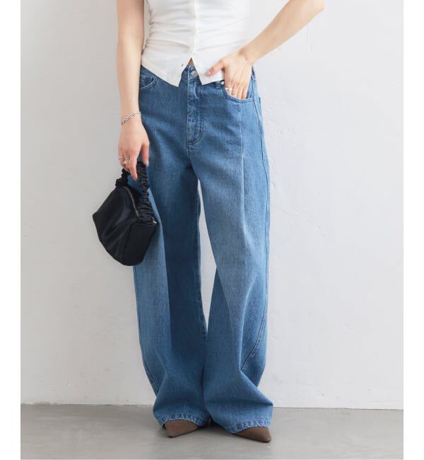 U by SPICK&SPAN「ルーズタックバギーデニム」|デニム|