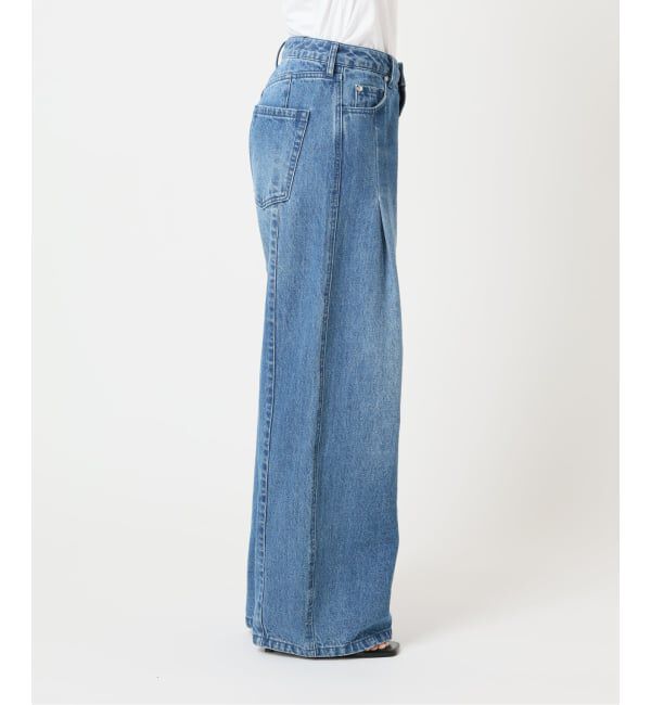 U by SPICK&SPAN「ルーズタックバギーデニム」|デニム|