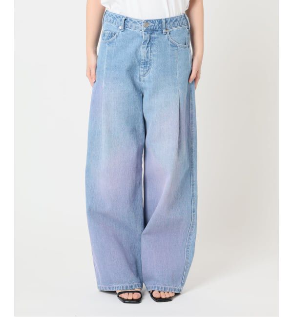U by SPICK&SPAN「ルーズタックバギーデニム」|デニム|