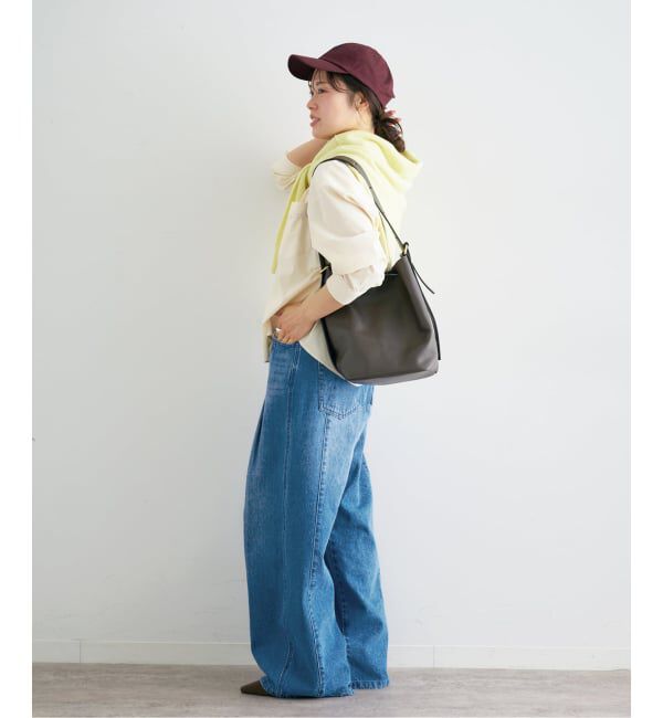 U by SPICK&SPAN「ルーズタックバギーデニム」|デニム|