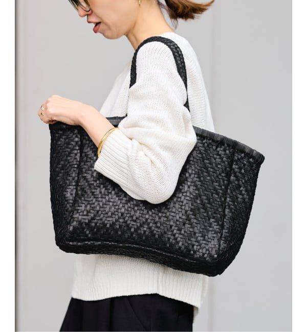 FRAMeWORK「THE BAGMATI ダイヤ編み柄TOTEバック」|トートバッグ|