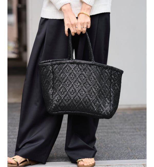 FRAMeWORK「THE BAGMATI ダイヤ編み柄TOTEバック」|トートバッグ|