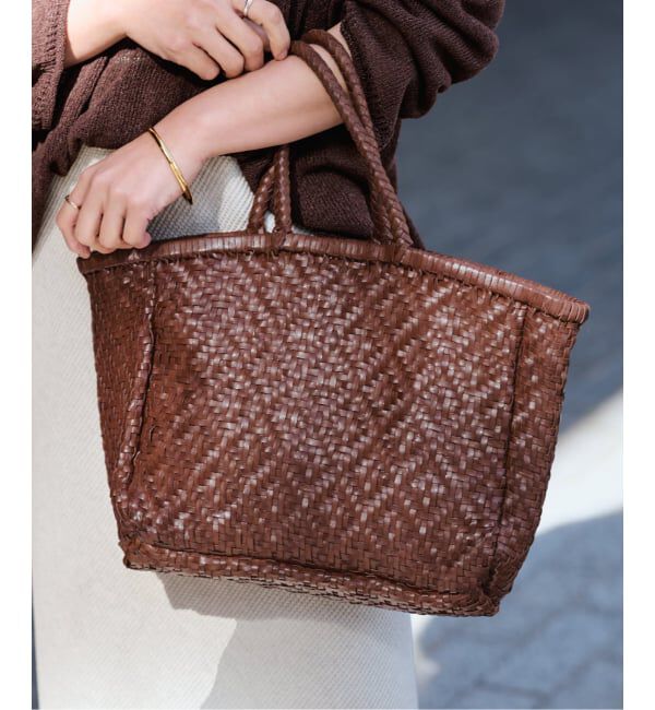 FRAMeWORK「THE BAGMATI ダイヤ編み柄TOTEバック」|トートバッグ|