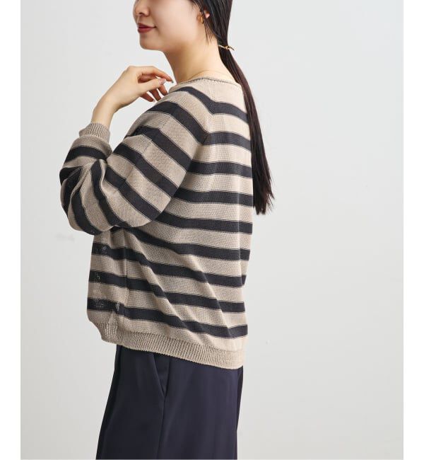 NOBLE「《追加予約・新色》ペーパーヤーン裏天竺プルオーバー」|ニット・セーター|