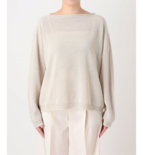 NOBLE「《追加予約・新色》ペーパーヤーン裏天竺プルオーバー」|ニット・セーター|