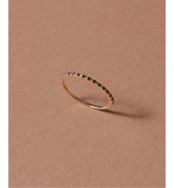 Lilas by Spick&Span「ブラックダイヤハーフエタニティーリング K10」|リング|