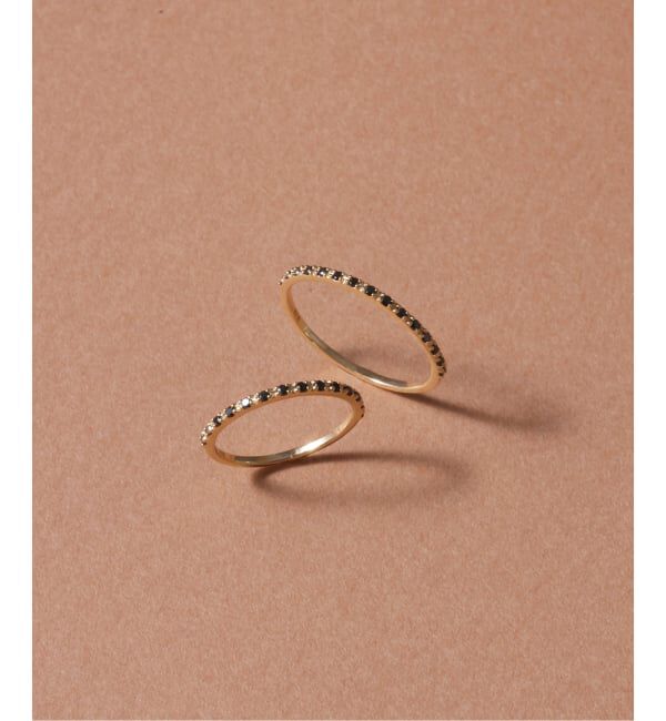 Lilas by Spick&Span「ブラックダイヤハーフエタニティーリング K10」|リング|