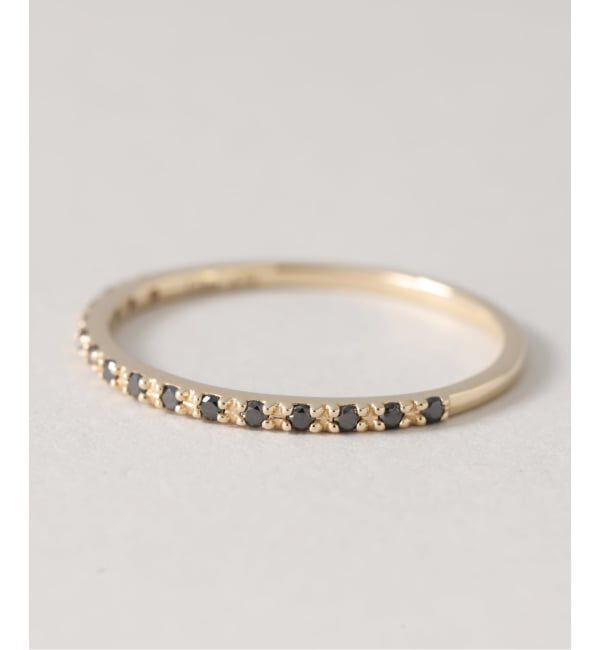 Lilas by Spick&Span「ブラックダイヤハーフエタニティーリング K10」|リング|