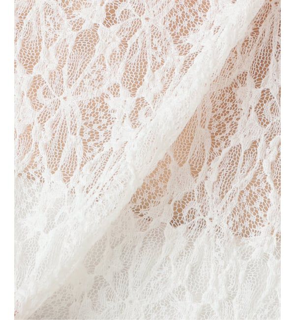 FRAMeWORK「≪追加≫IRONING/アイロニング flower lace ロングスリーブ 3」|Tシャツ・カットソー|