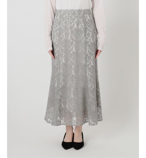  「【洗える】マーメイドレーススカート」|スカート|