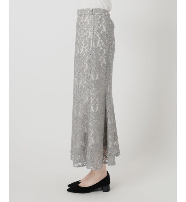  「【洗える】マーメイドレーススカート」|スカート|