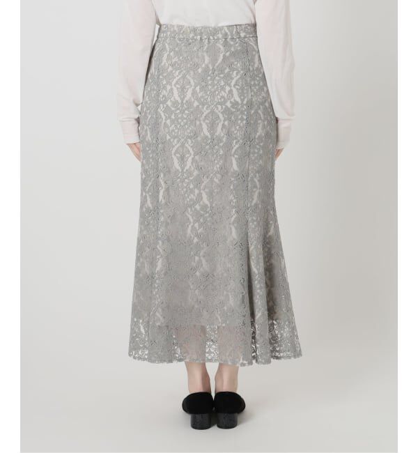  「【洗える】マーメイドレーススカート」|スカート|