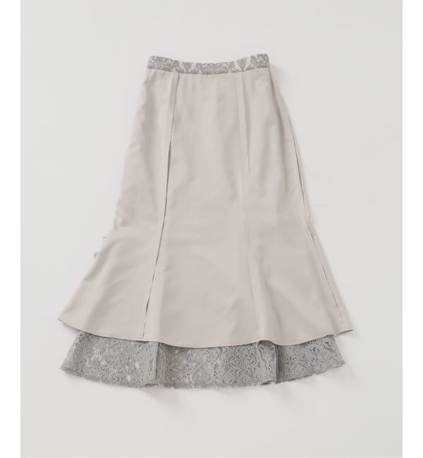  「【洗える】マーメイドレーススカート」|スカート|