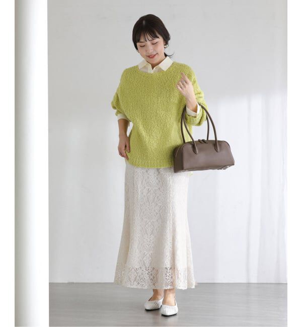  「【洗える】マーメイドレーススカート」|スカート|