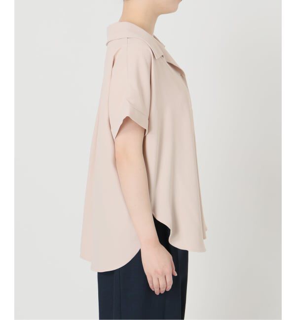  「《予約》【洗える】スキッパーカラーフレンチシャツ」|シャツ・ブラウス|