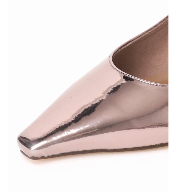  「4cmフレンチスクエアスリングバック」|パンプス|