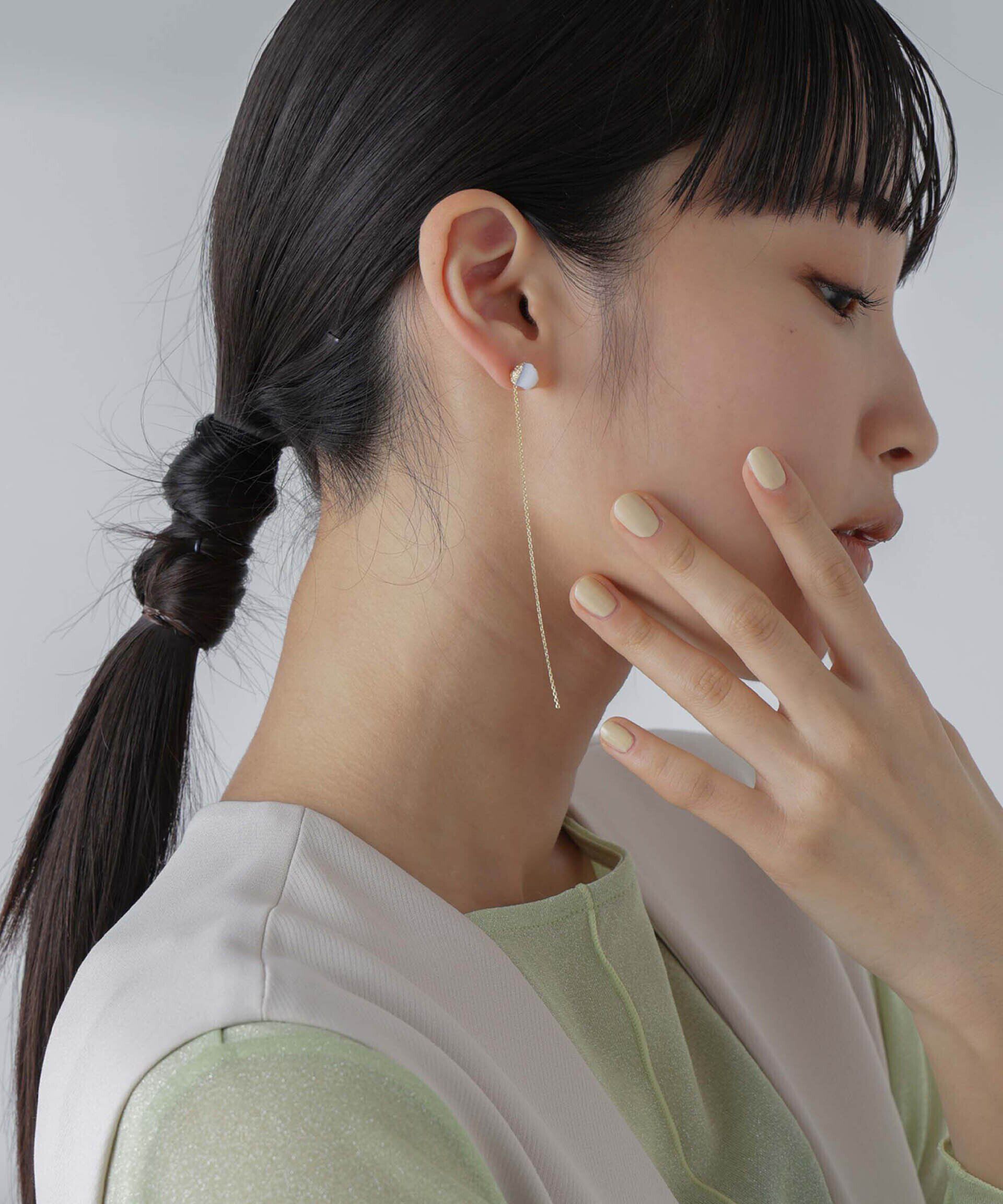 nano･universe「ストーンチェーンピアス」|ピアス|パターン32