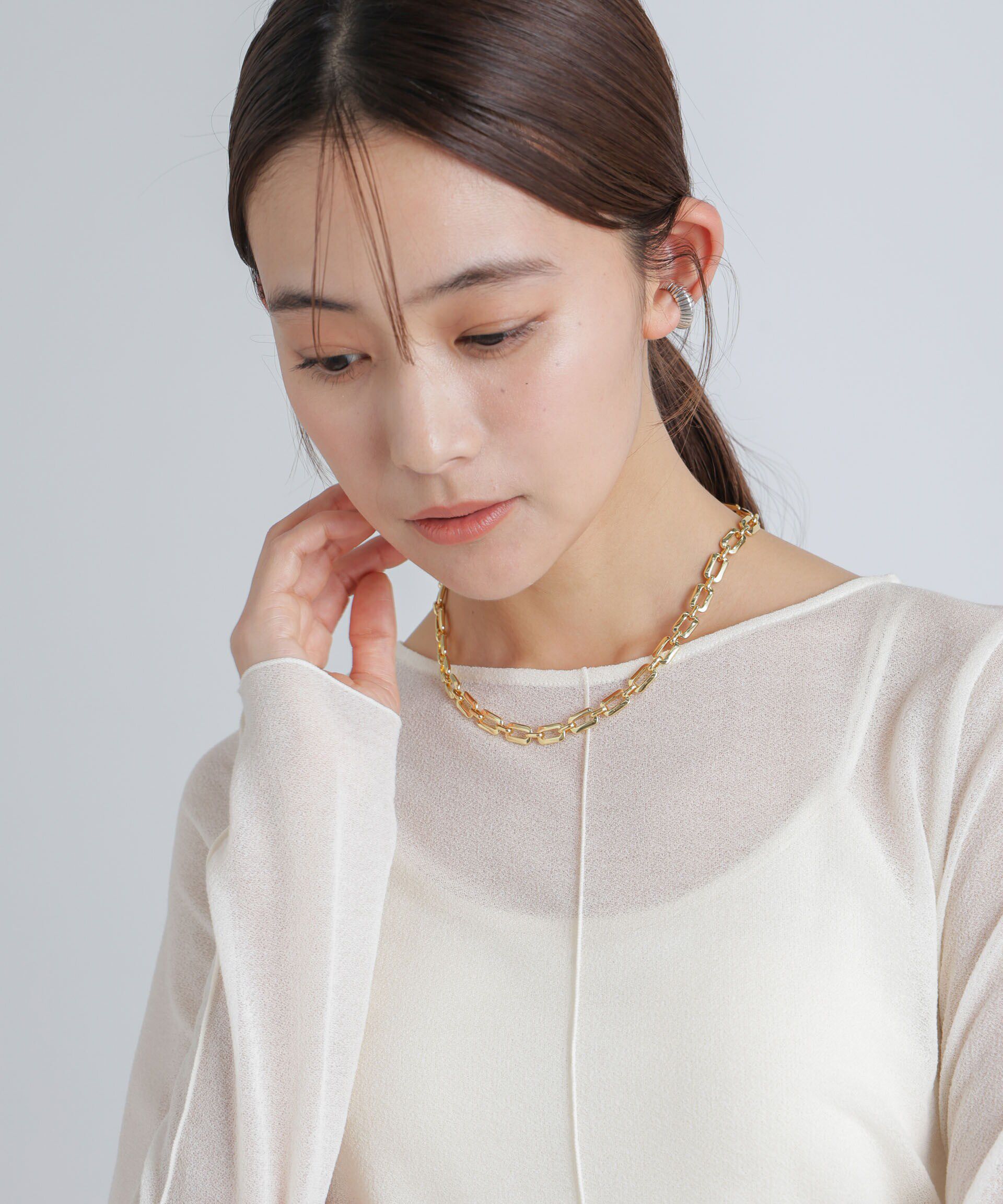 NANO universe「チェーンチョーカーネックレス」|ネックレス|ゴールド
