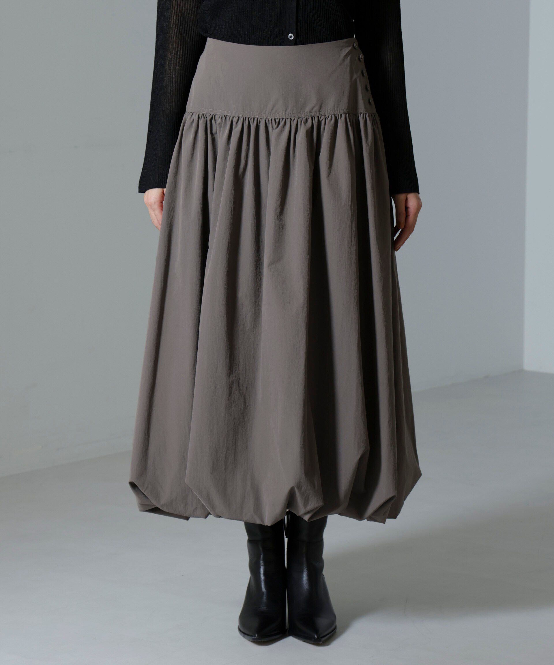 nano･universe「タフタバルーンスカート」|スカート|